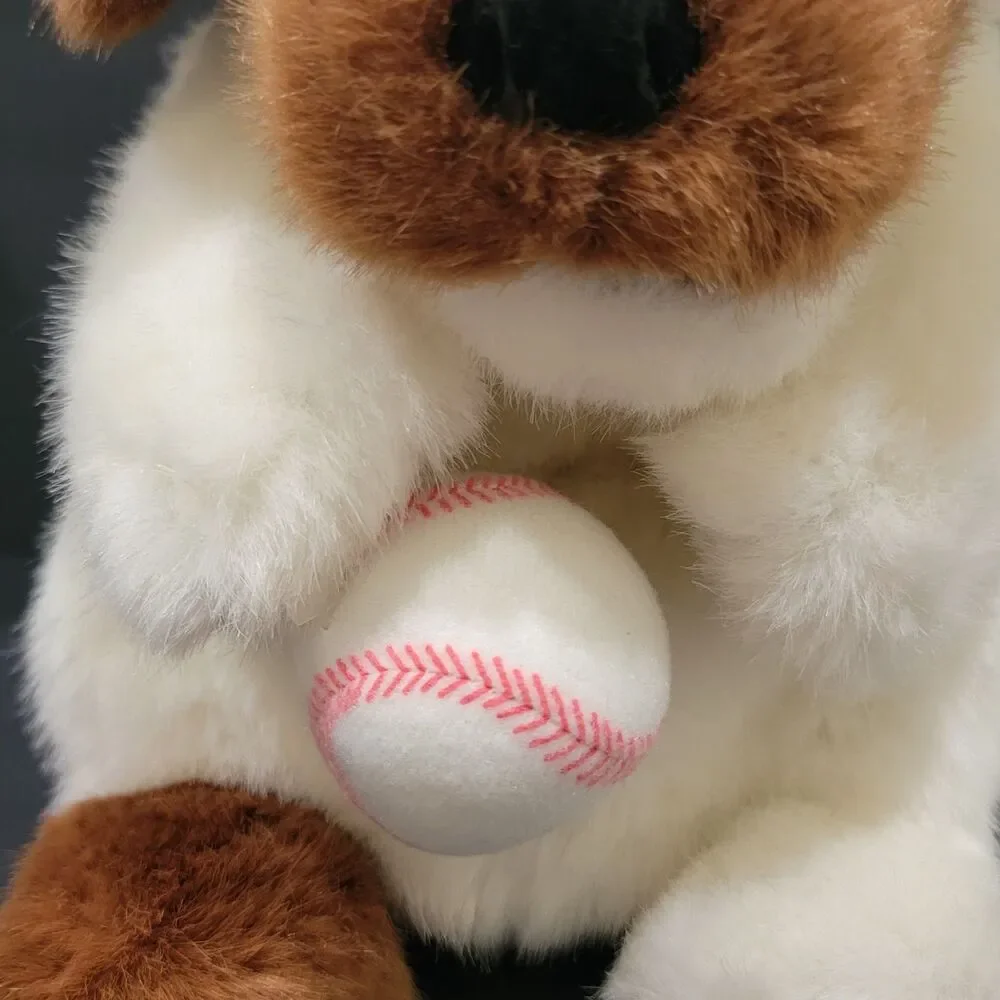 Dakin Applause Dog Puppet w/ Detachable Baseball 12